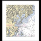 New Rochelle-new York Nautical Chart - Framed Print