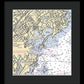 New Rochelle-new York Nautical Chart - Framed Print