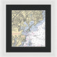 New Rochelle-new York Nautical Chart - Framed Print