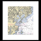 New Rochelle-new York Nautical Chart - Framed Print
