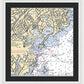 New Rochelle-new York Nautical Chart - Framed Print