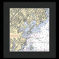 New Rochelle-new York Nautical Chart - Framed Print