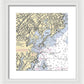 New Rochelle-new York Nautical Chart - Framed Print