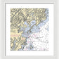 New Rochelle-new York Nautical Chart - Framed Print