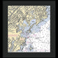 New Rochelle-new York Nautical Chart - Framed Print