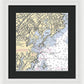 New Rochelle-new York Nautical Chart - Framed Print