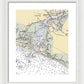 Newburyport-massachusetts Nautical Chart - Framed Print