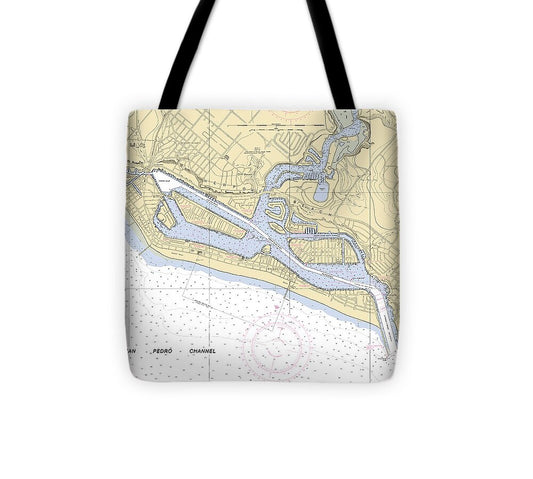 Newport Beach -california Nautical Chart _v3 - Tote Bag