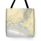 Newport-beach -california Nautical Chart _v6 - Tote Bag