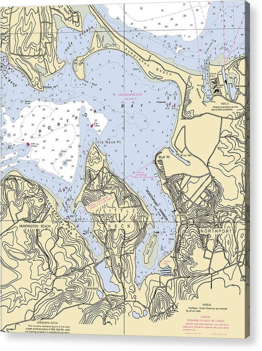 Northport-new York Nautical Chart - Acrylic Print