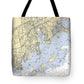 Norwalk -connecticut Nautical Chart _v2 - Tote Bag