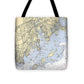 Norwalk -connecticut Nautical Chart _v2 - Tote Bag