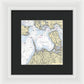 Noyack-new York Nautical Chart - Framed Print