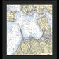 Noyack-new York Nautical Chart - Framed Print
