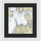 Noyack-new York Nautical Chart - Framed Print