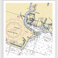 Oakdale-new York Nautical Chart - Framed Print