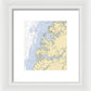 Occohannock Creek-virginia Nautical Chart - Framed Print