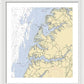 Occohannock Creek-virginia Nautical Chart - Framed Print