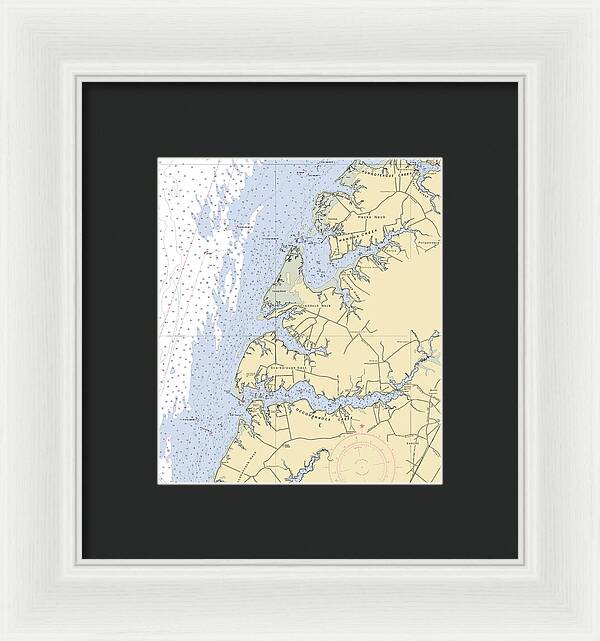 Occohannock Creek-virginia Nautical Chart - Framed Print