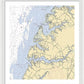 Occohannock Creek-virginia Nautical Chart - Framed Print
