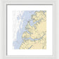 Occohannock Creek-virginia Nautical Chart - Framed Print