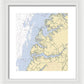 Occohannock Creek-virginia Nautical Chart - Framed Print