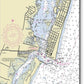 Ocean City Inlet Maryland Nautical Chart - Acrylic Print