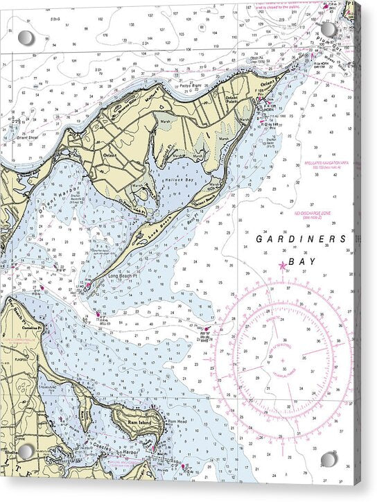 Orient Point New York Nautical Chart - Acrylic Print