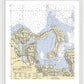 Oyster Bay-new York Nautical Chart - Framed Print