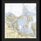 Oyster Bay-new York Nautical Chart - Framed Print