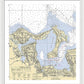 Oyster Bay-new York Nautical Chart - Framed Print