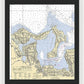 Oyster Bay-new York Nautical Chart - Framed Print