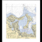 Oyster Bay-new York Nautical Chart - Framed Print