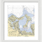 Oyster Bay-new York Nautical Chart - Framed Print