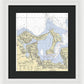 Oyster Bay-new York Nautical Chart - Framed Print
