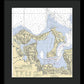 Oyster Bay-new York Nautical Chart - Framed Print