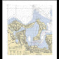 Oyster Bay-new York Nautical Chart - Framed Print