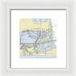 Padre Island and Flour Bluff Texas Nautical Chart - Framed Print