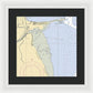 Piermont-new York Nautical Chart - Framed Print