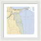 Piermont-new York Nautical Chart - Framed Print
