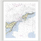 Plum Gut New York Nautical Chart - Framed Print