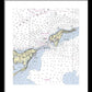 Plum Gut New York Nautical Chart - Framed Print