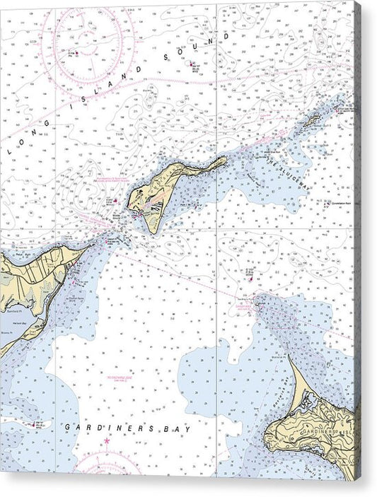 Plum Island-new York Nautical Chart - Acrylic Print