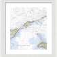 Plum Island-new York Nautical Chart - Framed Print