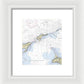 Plum Island-new York Nautical Chart - Framed Print