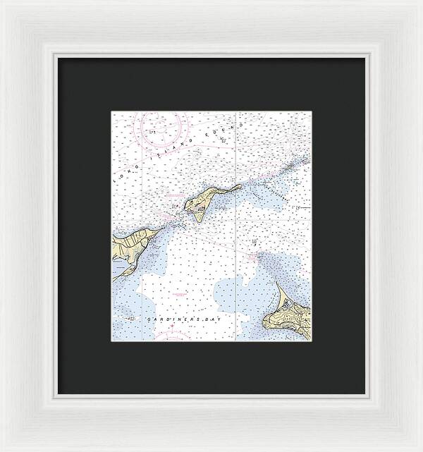 Plum Island-new York Nautical Chart - Framed Print