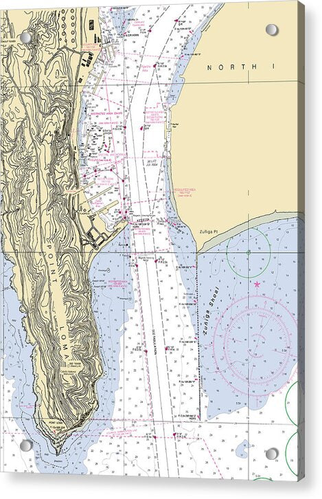 Point Loma-california Nautical Chart - Acrylic Print