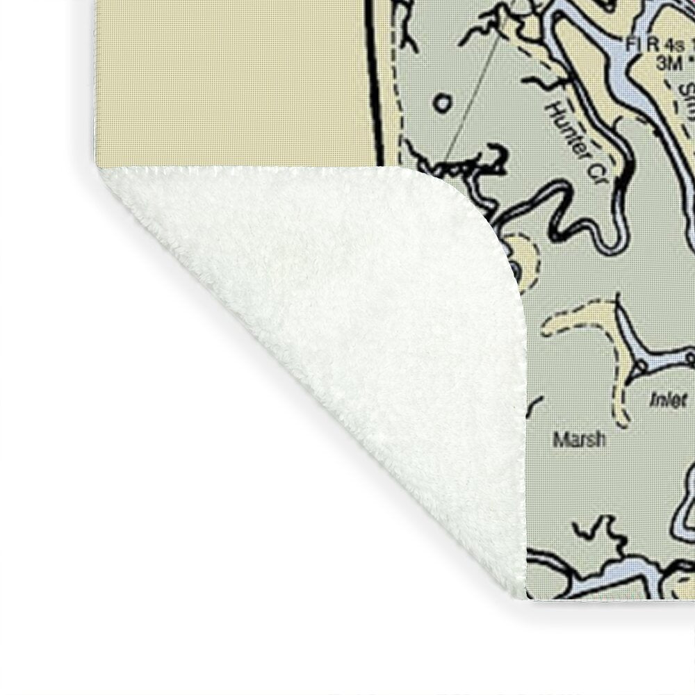 Ponce De Leon Inlet Florida Nautical Chart - Blanket