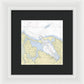 Port Jefferson New York Nautical Chart - Framed Print