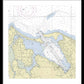 Port Jefferson New York Nautical Chart - Framed Print